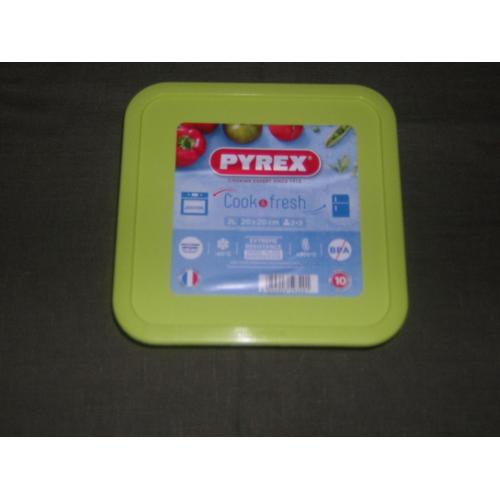 Plat À Four Pyrex "Cook Fresh" 20cmx20cm (Avec Couvercle)