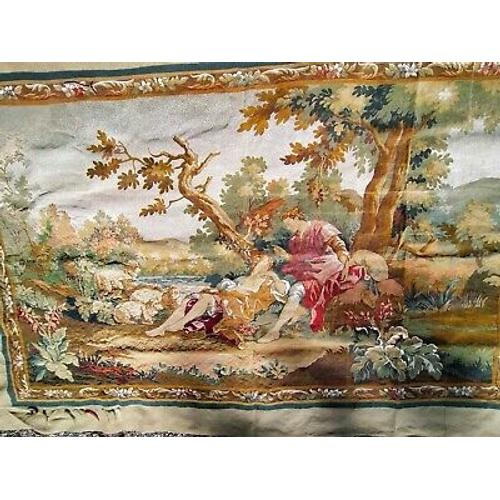 Tapisserie Idylle Robert Four Aubusson 125x200 Avec Laines, Fiche De Mise En Laine, Conseils De Réalisation, Facture, Commencee Sur 50cm, État Neuf, 740 Euros