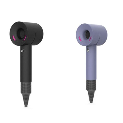 Housse de protection pour sèche-cheveux Dyson, 2 pièces, en Silicone souple, anti-poussière, noir et violet