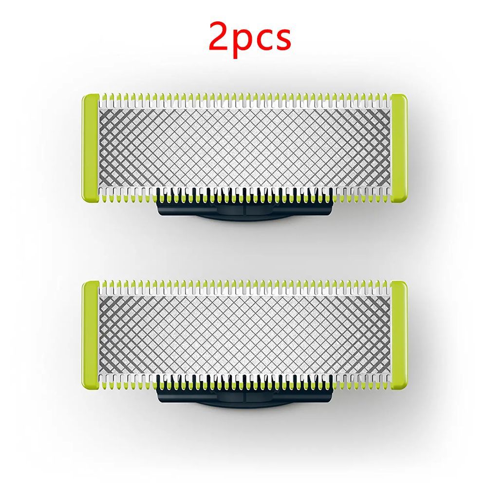 2 Pcs - Lames de Rechange Compatibles Rasoirs Philips OneBlade et OneBlade Pro