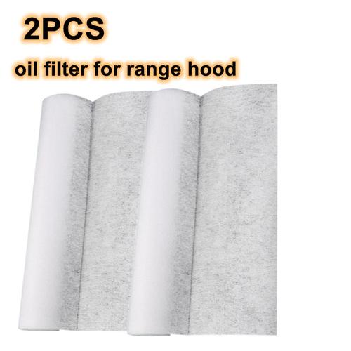 Papier filtre à huile de cuisine, papier Non tissé absorbant, Anti-huile, filtres en coton, filtre de Protection de ventilateur pour hotte de cuisinière, 2 pièces