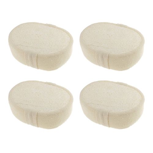 Boule De Bain Éponge Luffa Naturelle, 4 Pièces, Gommage Pour Tout Le Corps, Brosse De Massage Saine 