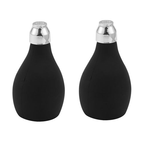 2 Bouteilles De Pulvérisation De Poudre, Distributeur De Poudre En Silicone Rechargeable, Récipient Vide Pour Barbier, Pulvérisateur De Poudre Noire 