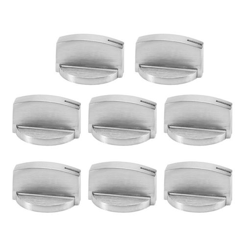 Boutons de commande universels de cuisinière à gaz en métal, 8 pièces, 8Mm, adaptateurs interrupteur de four, verrouillage de la Surface de cuisson, bouton de four