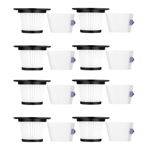 Passoire de remplacement pour aspirateur sans fil Moosoo K17, lot de 8 filtres en Promotion
