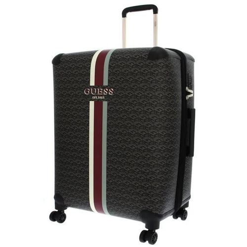 GUESS Valise noir gris foncé pour femme - Wilder 28 in 8-Wheeler Expandable L Charcoal Logo 237968