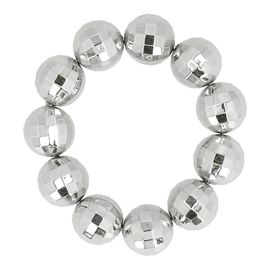Bracelet Boules À Facettes Argent Disco Adulte