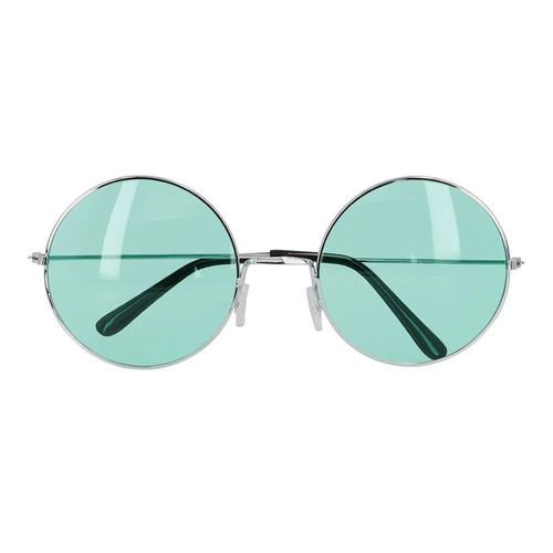 Paire De Lunettes Festives Hippie Vert Adulte