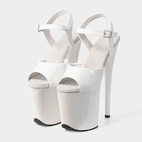 Laijianjinxia Chaussures Plateforme Talons Hauts Pour Femmes Sandales De Fête Chaussures De Pole Légiti Mode Supérieure En Pu Hss202303 Sexy 20cm 8 Pouces