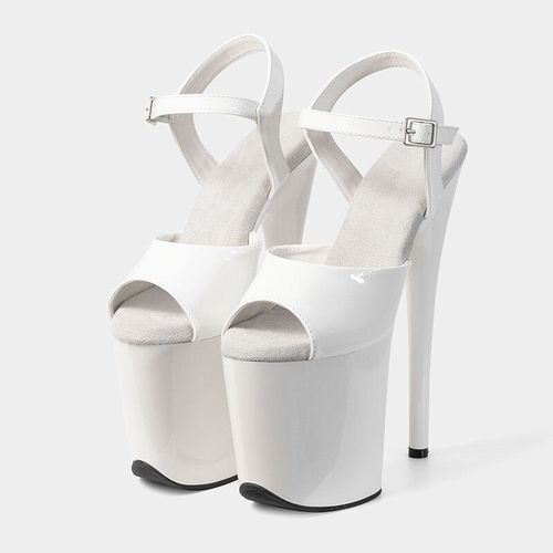 Laijianjinxia Chaussures Plateforme Talons Hauts Pour Femmes Sandales De Fête Chaussures De Pole Légiti Mode Supérieure En Pu Hss202303 Sexy 20cm 8 Pouces