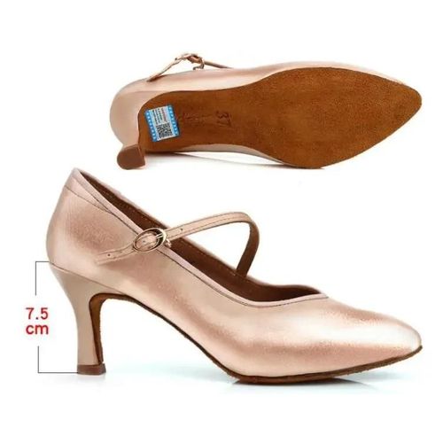 Chaussures De Danse Latine Fermées En Satin Pour Femmes Parker Salsa Tango Valse Talon Fin Salle De Rh Dames 5 1/2 Cm 6 1/2 Cm 7 1/2 Cm
