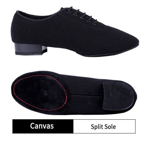 Chaussures De Danse En Toile Pour Hommes Standard Bd309 Pour Salle De Bal Semelle Extérieure Fendue Compétition D'entraînement Chaussures De Danse Modernes