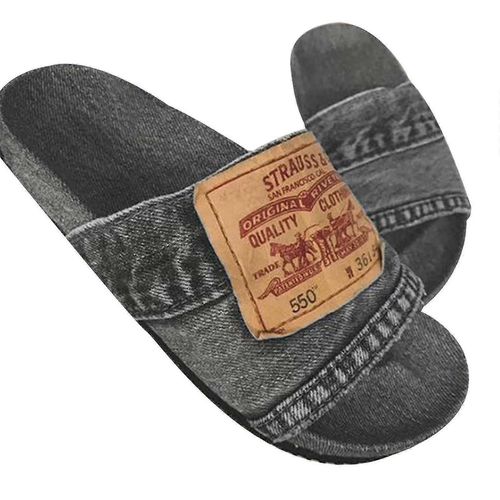 Pantoufles À Enfiler En Denim Pour Femmes En Denim