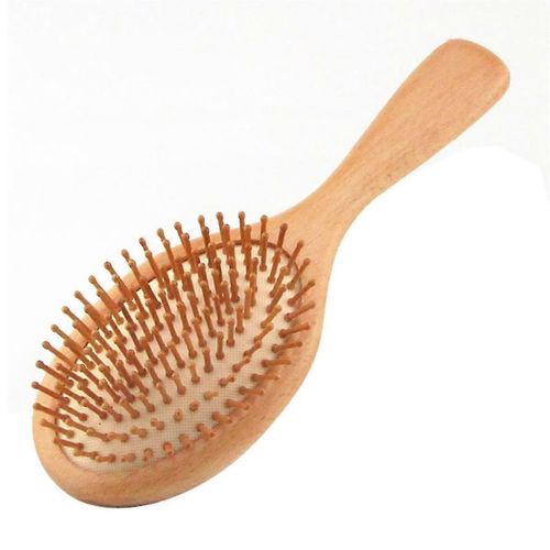 Brosse À Cheveux Brosse À Cheveux En Gel De Silice De Hêtre Naturel Pour Bouclés Épais Longs Cheveux Secs Humides Démêlant Masse 