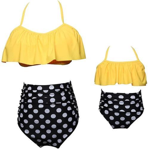 Maillot De Bain Pour Filles Twopcs Bikini Set Ruffle Falbala Maillots De Bain Maillots De Bain