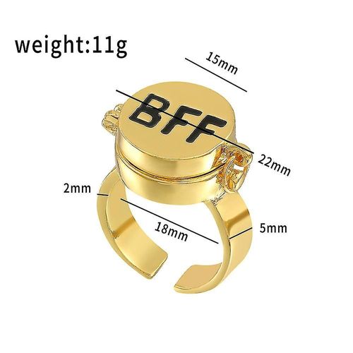 2pcs Bob L¿Éponge Bff Anneaux Pour 2 Meilleurs Amis Anneaux D¿Anime Mignons Pour Adolescentes Anneaux Assortis Bijoux Esthétiques Réglables