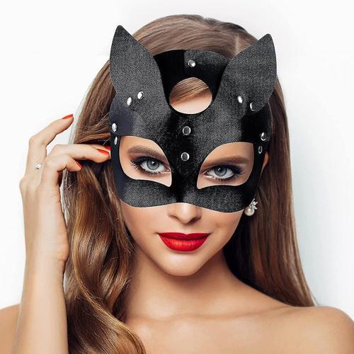 Masque De Chat De Femme Masque De Chat, Masque De Mascarade Pour Femmes Masque D¿Halloween Masque De Renard