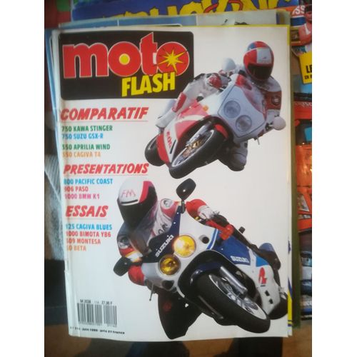 Moto Flash 114 De 1989 Kawasaki Zxr750 Stinger,Suzuki Gsxr750,Honda 800 Pacific Coast,Cagiva 125 Blues,Ducati 906 Paso,Beta 50 Trial,Bimota 1000 Yb6,Aprilia 350 Wind,Cagiva 350 T4,Montesa Cota 309