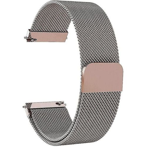 Pour Garmin Vivomove Style/Garminmove Style Bracelet De Rechange En Maille Bracelet De Montre Intelligente Magnétique (20 Mm)