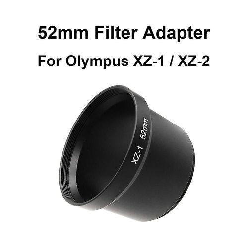 Tube d¿adaptateur de filtre 52mm métal pour Olympus Xz-1 / Xz-2 caméra pour filtre (uv / cpl / nd etc.) Pare-soleil etc.