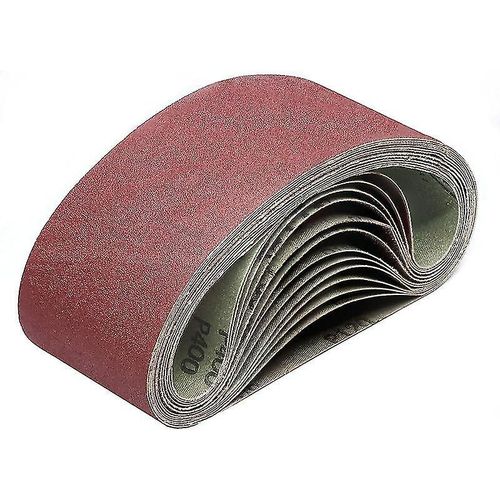 Bandes de ponçage 100 X 915 Mm 80 120 150 240 400 Bandes de ponçage à grain grossier / fin pour ponceuse à bande (10 Pcs)