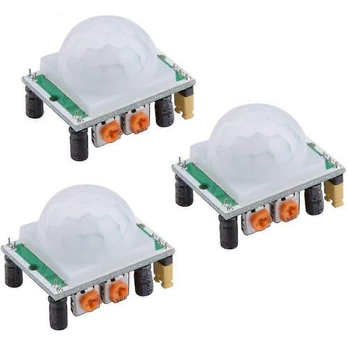 3pcs Hc-sr501 Pir Capteur infrarouge Corps humain Module de mouvement infrarouge pour Arduino Raspberry Pi