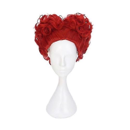 Pour Anime Alice Au Pays Des Merveilles Reine De Cosplay Perruque Perruques Hairnet Party Tw