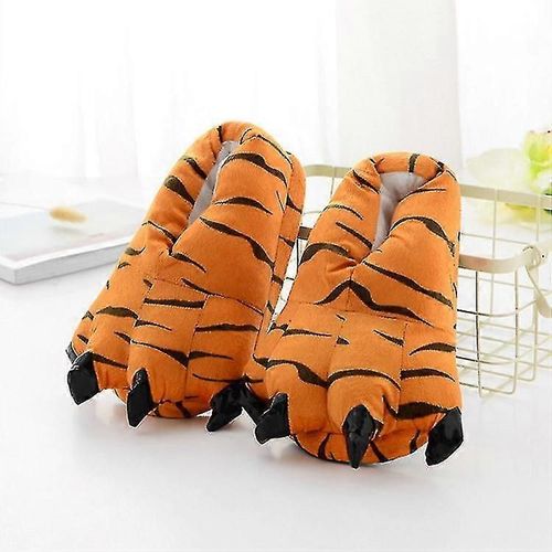 2023 Pantoufles De Patte Peluche Peluche Animal Griffe Chaussures Costumes De Cosplay Drôles Pour Adolescents Adultes 27-44