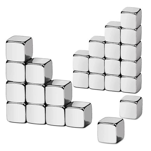 10pcs 5mm Square Cube Magnets Petits aimants en néodyme forts pour réfrigérateur Aimants de bureau