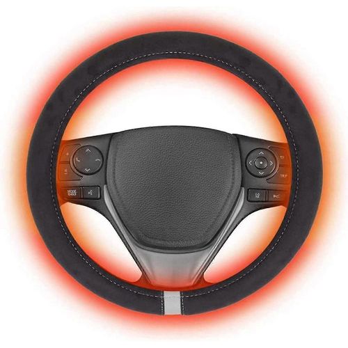 Couverture De Volant Chauffante Automatique 12v 15 Dans La Voiture Volant D¿Hiver Universel Chauffant Pour Les Mains Roue Protectrice-Zzy