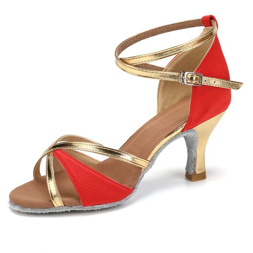 Chaussures De Danse Latine Pour Femmes De Marque Talon D'environ 5cm Et 7cm Pour Salle De Bal Tango Salsa