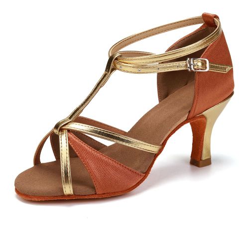 Chaussures De Danse Latine Pour Femmes De Marque Talon D'environ 5cm Et 7cm Pour Salle De Bal Tango Salsa