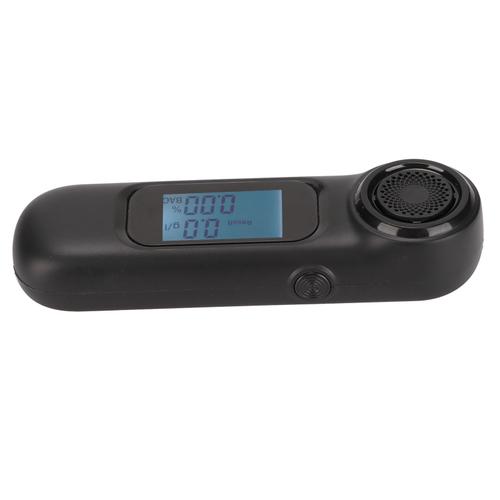 Alcootest Portatif Noir, Testeur D'alcool De Haute PréCision Sans Contact, Rechargeable Par Usb Avec éCran Lcd NuméRique