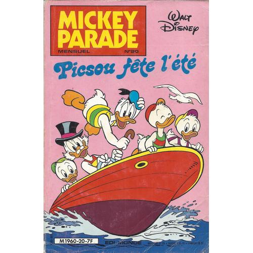 Mickey Parade 20 - Picsou Fête L'été - Août 1981 - Edi-Monde