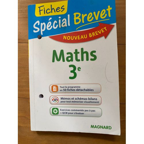 Fiches Spécial Brevet Maths 3eme