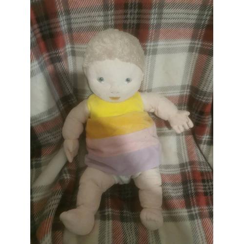 Doudou Peluche Poupée Articulée Ikea Blond Fille Garçon Robe Lekkamrat