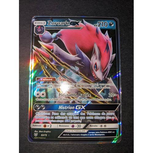 Carte Pokémon Zoroark GX 77/73 de la série Légendes Brillantes en vente au  meilleur prix