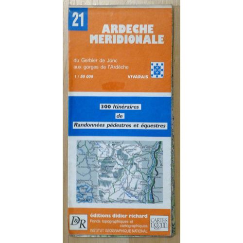 Carte Didier Richard Randonnées En  Ardèche Méridionale 21