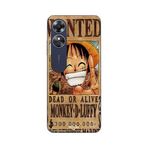 Coque Oppo A17 One Piece Wanted Poster Monkey D. Luffy