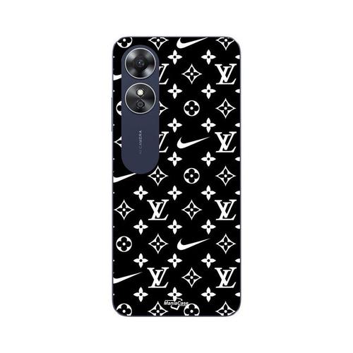 Coque Oppo A17 Nike Louis Vuitton Fond Noir