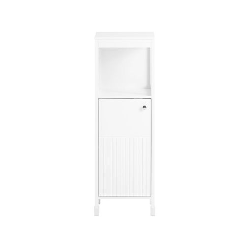 Demi-Colonne Avec 1 Compartiment Ouvert Effet Bois Blanc