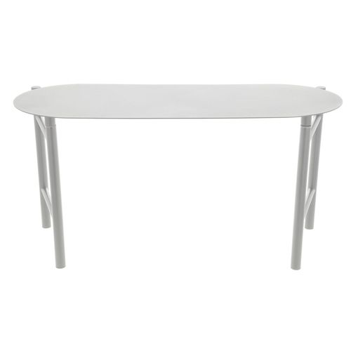 Banc En Acier Thermolaqué Gris Clair