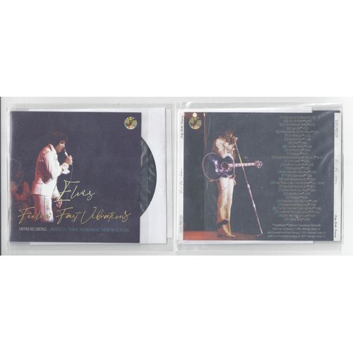Elvis Presley Feelin' Fast Vibrations Matrix Recording Audience / Soundboard 21/08/974 M.S. Disc Original Édition Limitée À 500 Ex 29 Tracks Livret Neuf Sous Pochette Plastique Scellée Très Rare