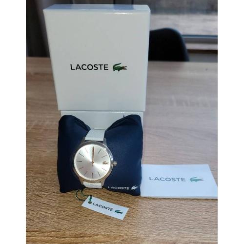 Montre Femme Lacoste En Cuir Blanc