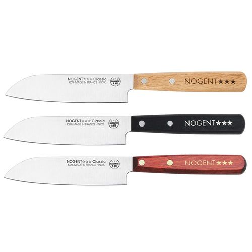 Couteau Santoku Classic Bois Lame Lisse (1 Modèle Aléatoire)