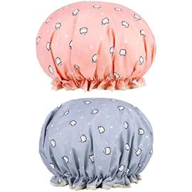 3 Pieces Bonnet de Douche, Chapeau de Douche Réutilisables Charlott