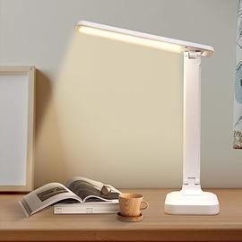 Lampe de bureau Led, dimmable 5 color 10 niveaux de luminosité, contrôle  tactile, port USB et minuterie [classe énergétique A ++]