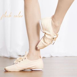 Chaussures De Jazz En Toile,Bottes De Brevà Semelle Fendue,Ancompétitivité De La Longueur,Pour Fille Et Adulte,Taille 26 À 45,Chine