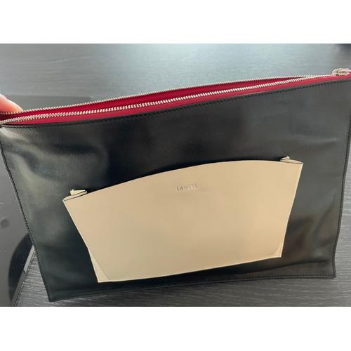 Pochette cuir LANCEL comme neuve