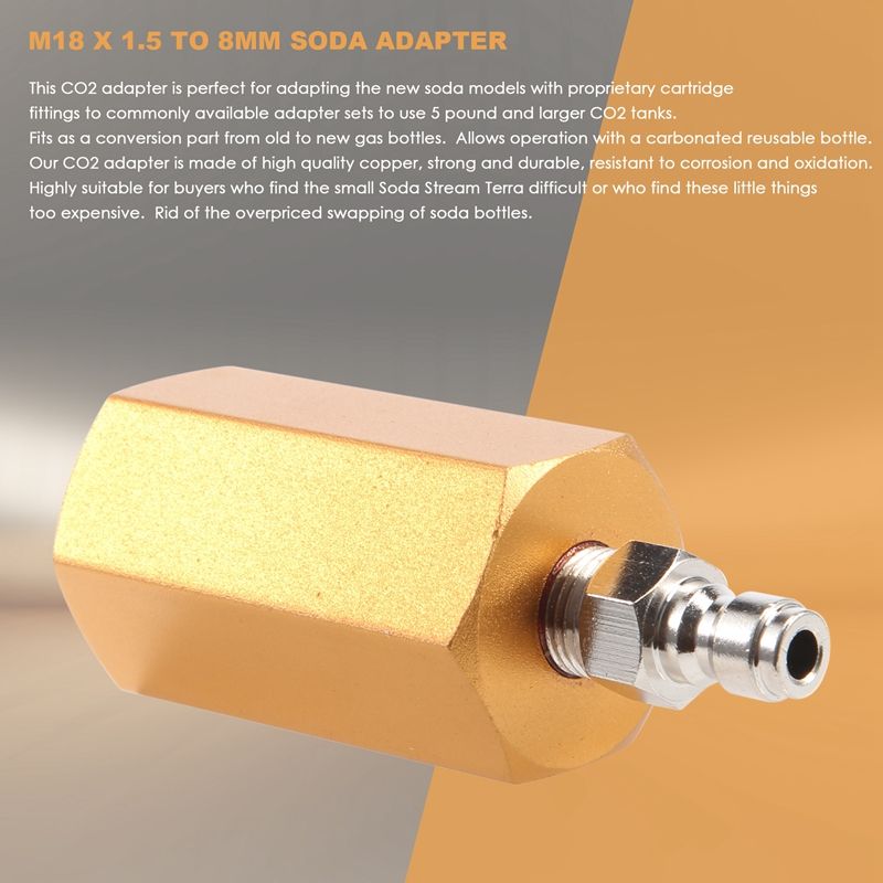 Adaptateur CO2 m18x1, 5 pour Machine  eau Soda Stream Terra... - 4